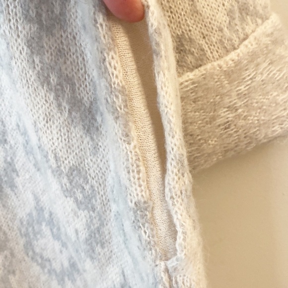 NWT$298 Free People X Anthropologie Like A Diamond Icy Grey Combo Sweater Coat S - Picture 8 of 9